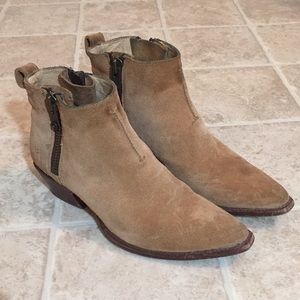 Frye Tan Suede Leather Boots